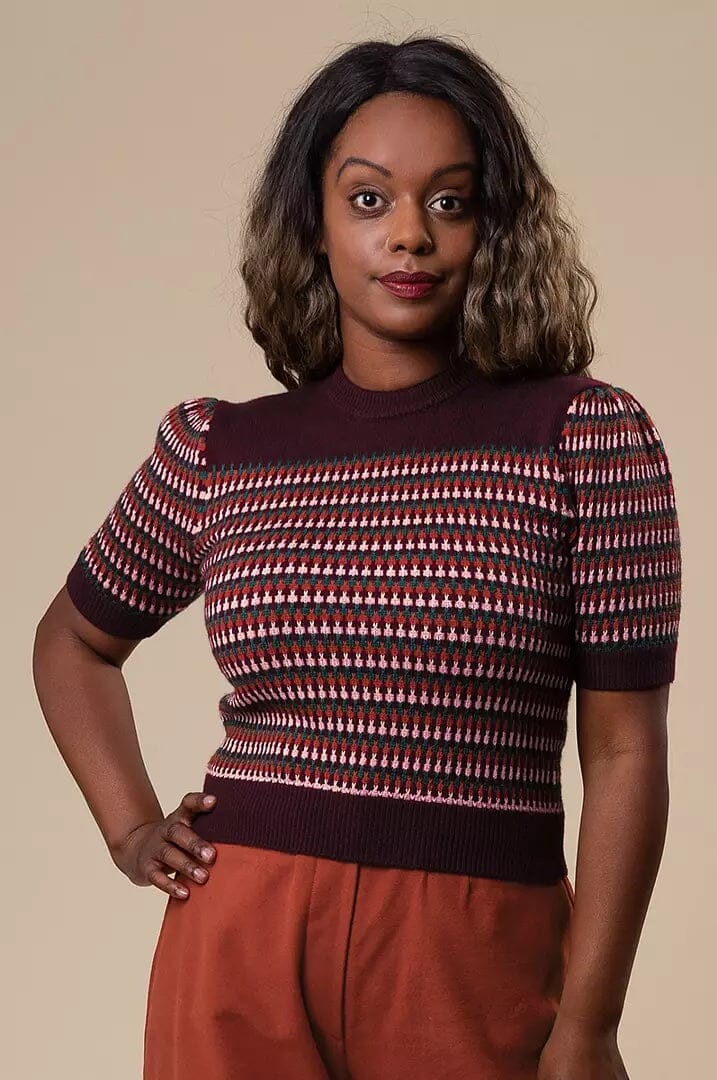 Emmy Design: The Technicolor Dream Tee, Plum Emmy Design