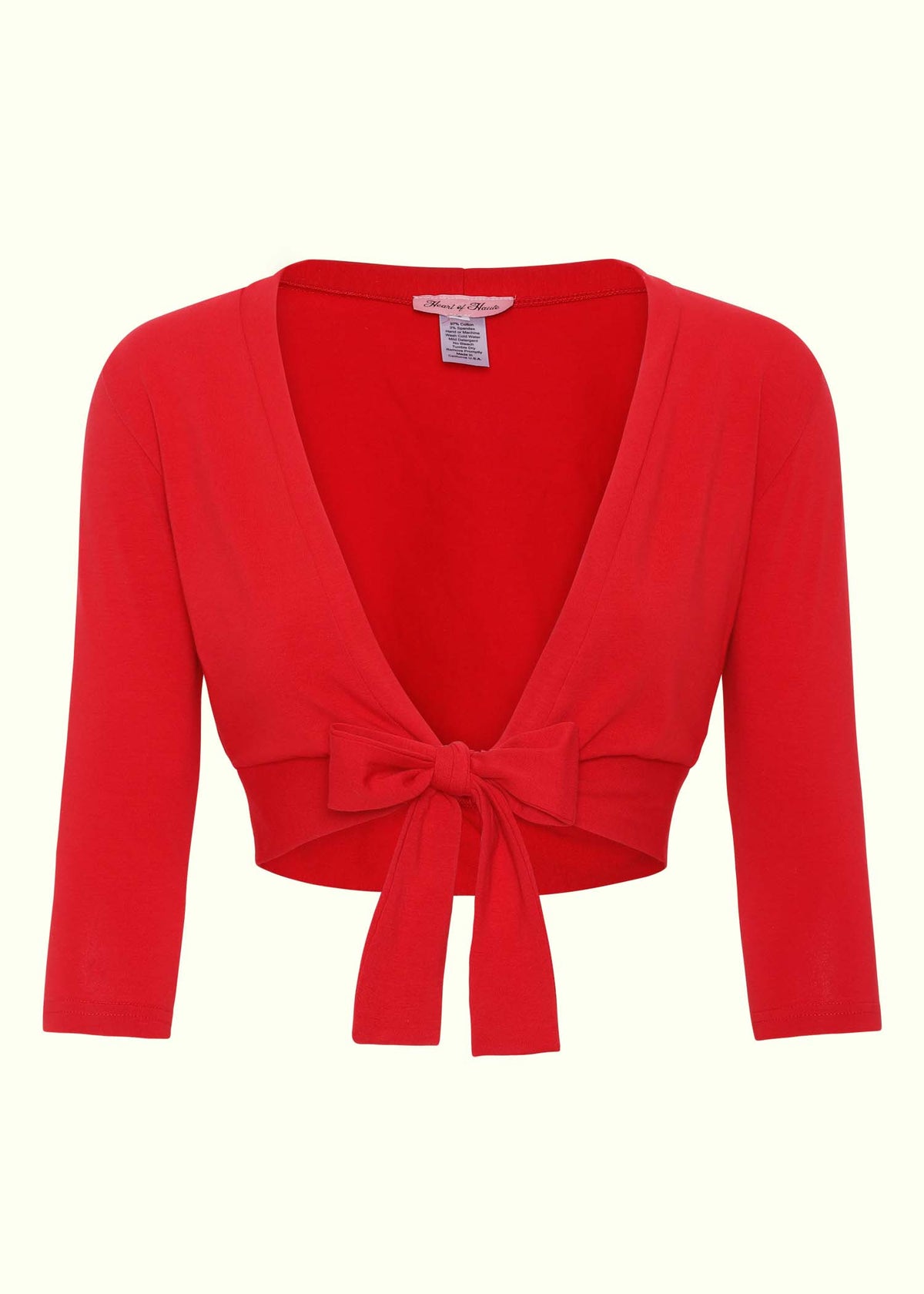 Heart Of Haute: 'Sweet Sweater' Bolero i rød Heart Of Haute