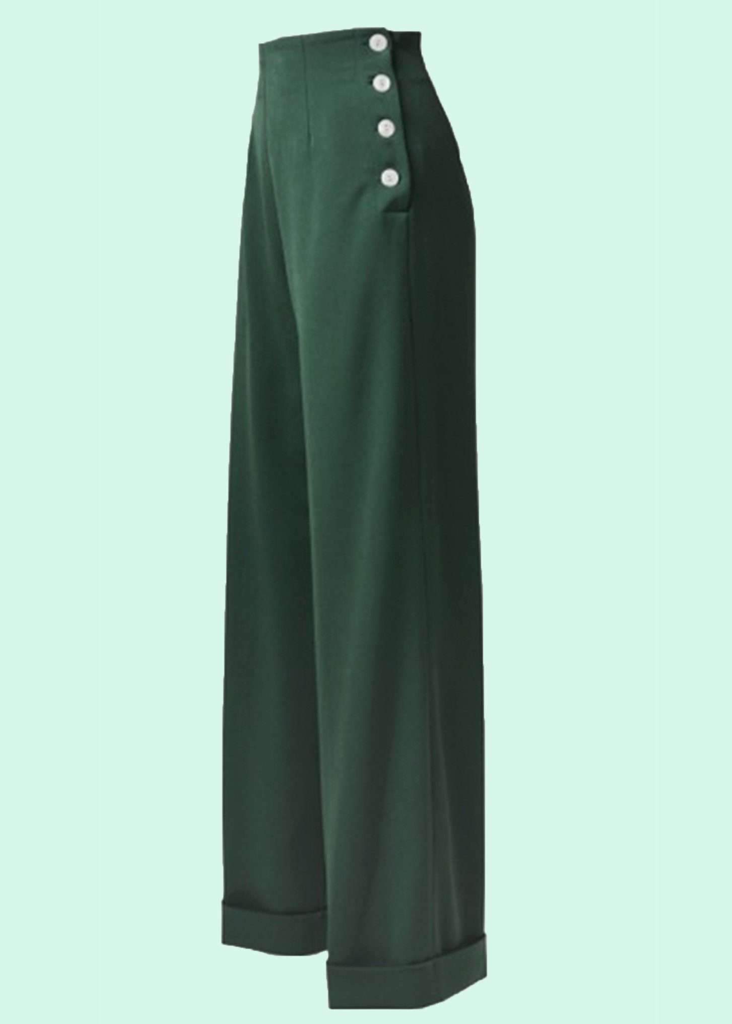 House of foxy: 30'er swing bukser i grøn toej Mondo Kaos