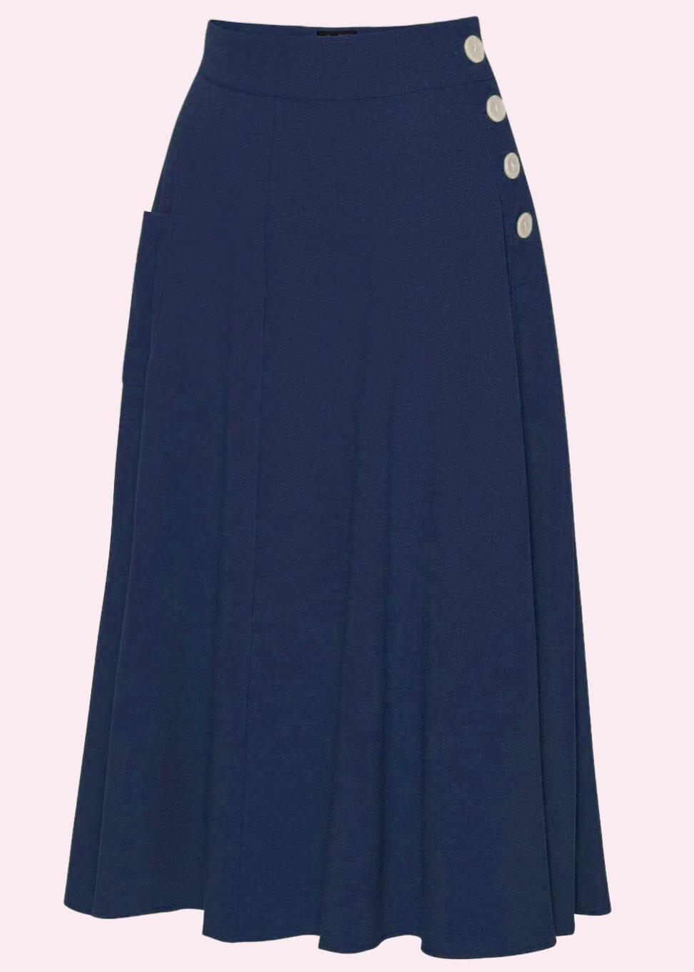 House Of Foxy: Whirlaway swing nederdel i navy toej House Of Foxy