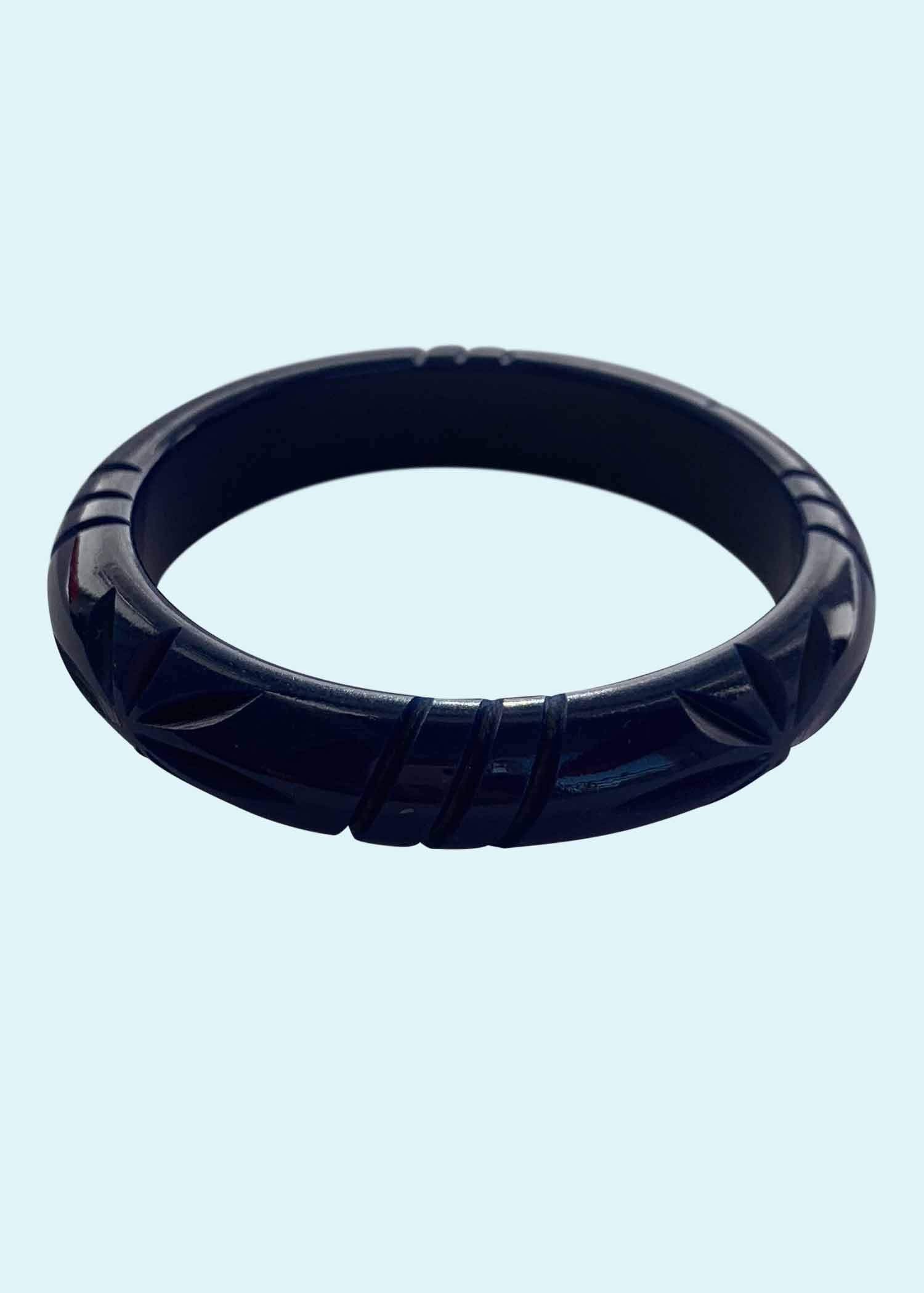 Rock It Rosie: Vintage style medium armbånd, Navy Blåt Accessories Mondo Kaos