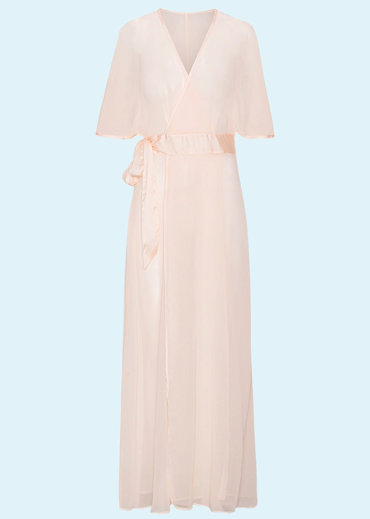 What Katie Did: 1930'er stils loungewear kåbe i sheer peach What Katie Did