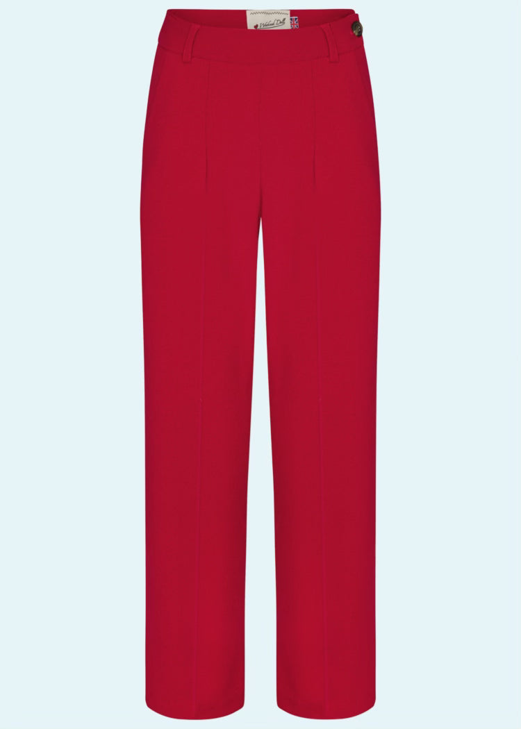 1940'er stils bukser i rød bukser Weekend Doll 