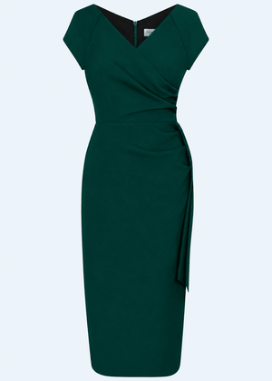 50er Hourglass pencil dress in black