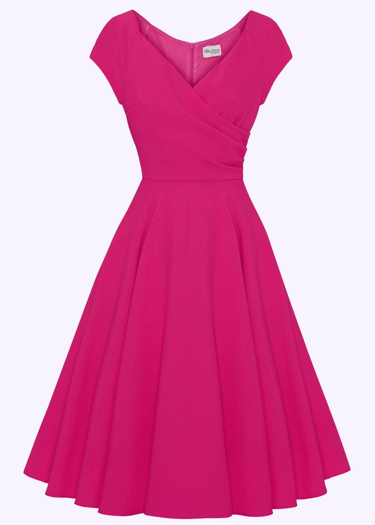Hourglass swing dress in hot pink from Pretty Dress Company Hourglass swing dress in hot pink from Pretty Dress Company