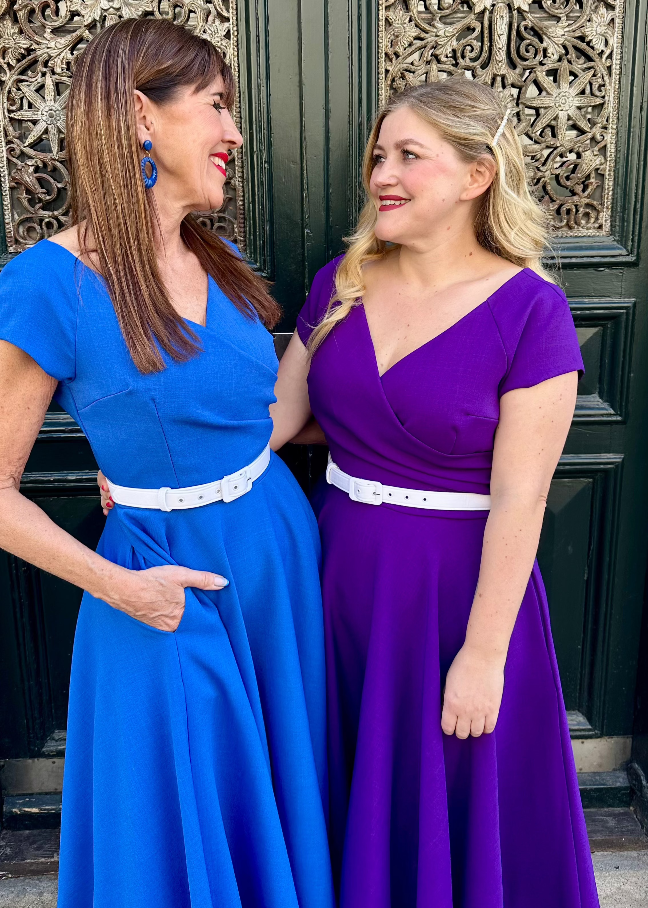 Hourglass swing dress in cobalt blue from Pretty Dress Company Hourglass swing dress in cobalt blue from Pretty Dress Company