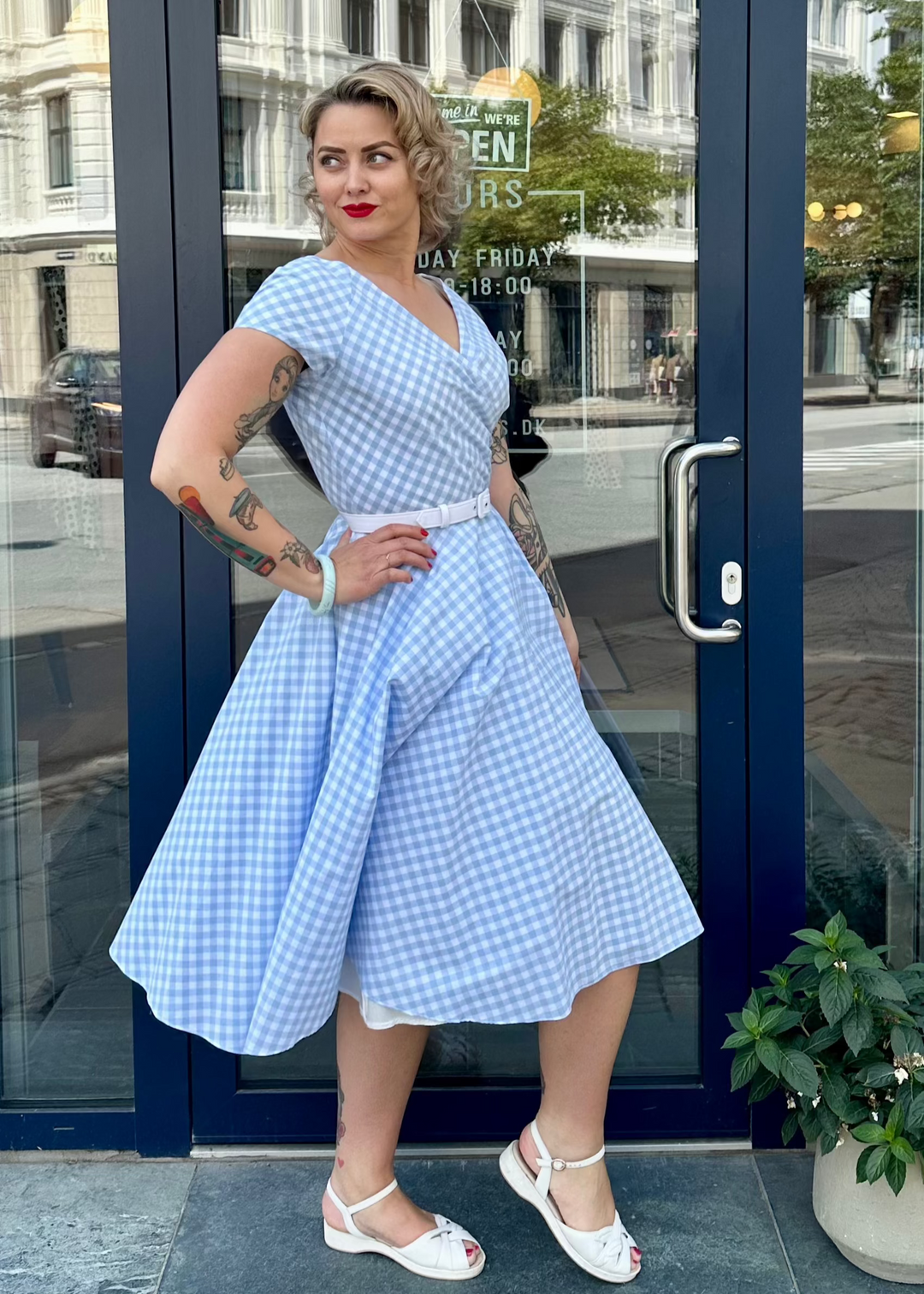 Rosemary Dress Old Fashioned Farm Dresses Women's Elegant Gingham Smocked  Waist Square Neck Dress Fitted Long