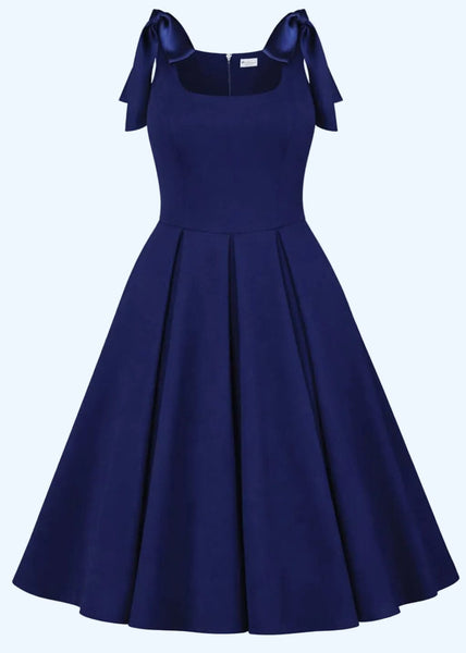 Josephine Midi Dress in green – Elegant vintage-inspired style