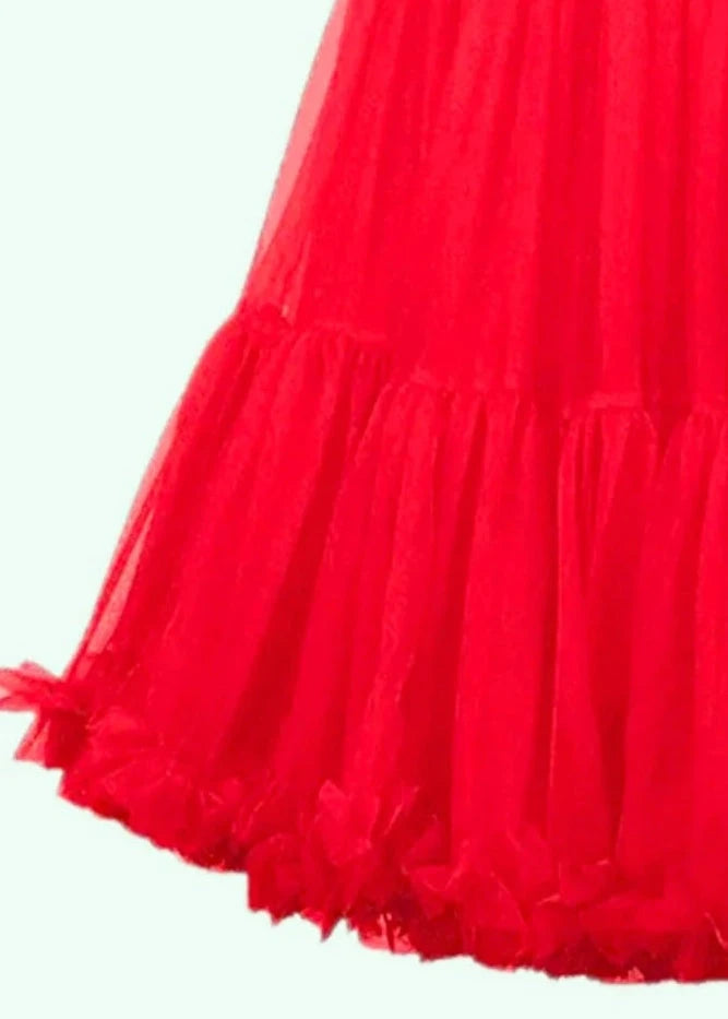 1950'er petticoat/ underskørt - rød petticoats Mondo Kaos 