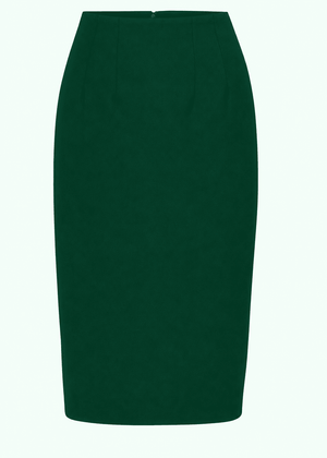 1950'er stils pencil nederdel - mørk grøn pencil nederdel Daisy Dapper 