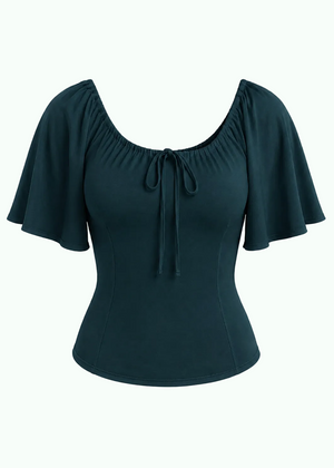 Butterfly top - green