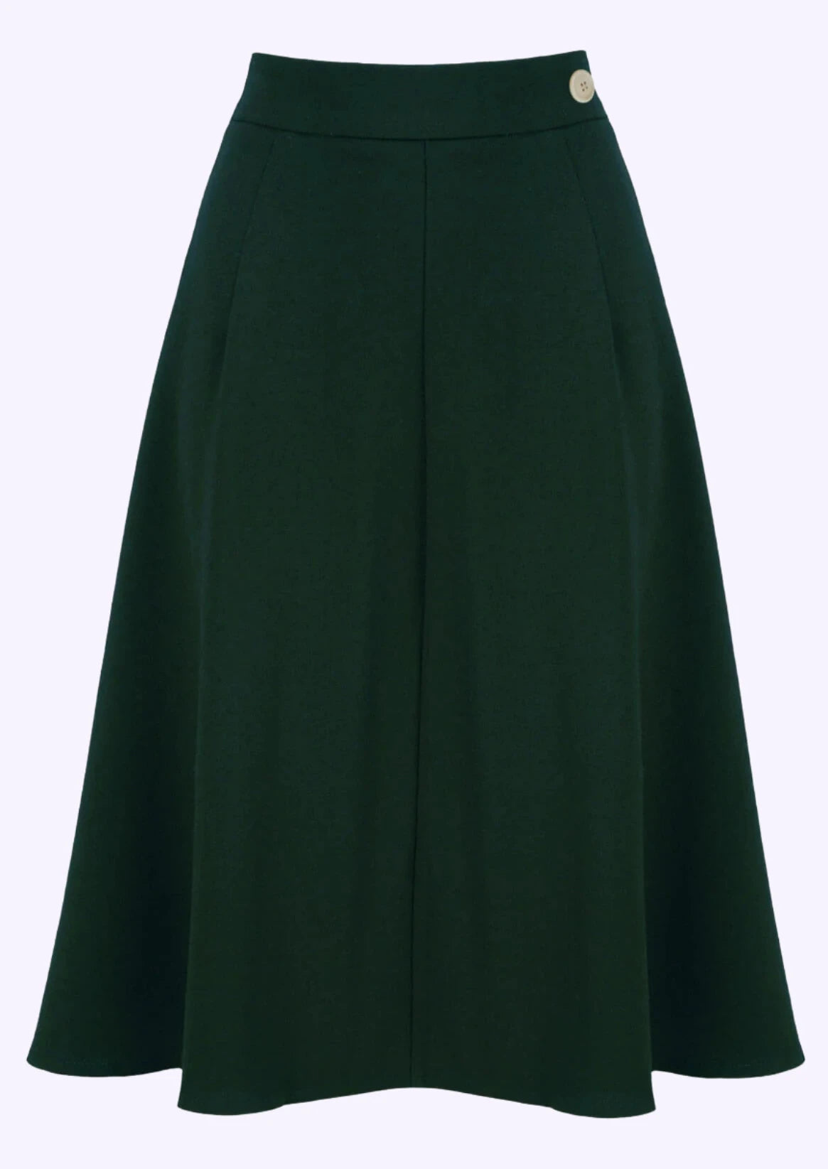 Classic A-line skirt - dark green