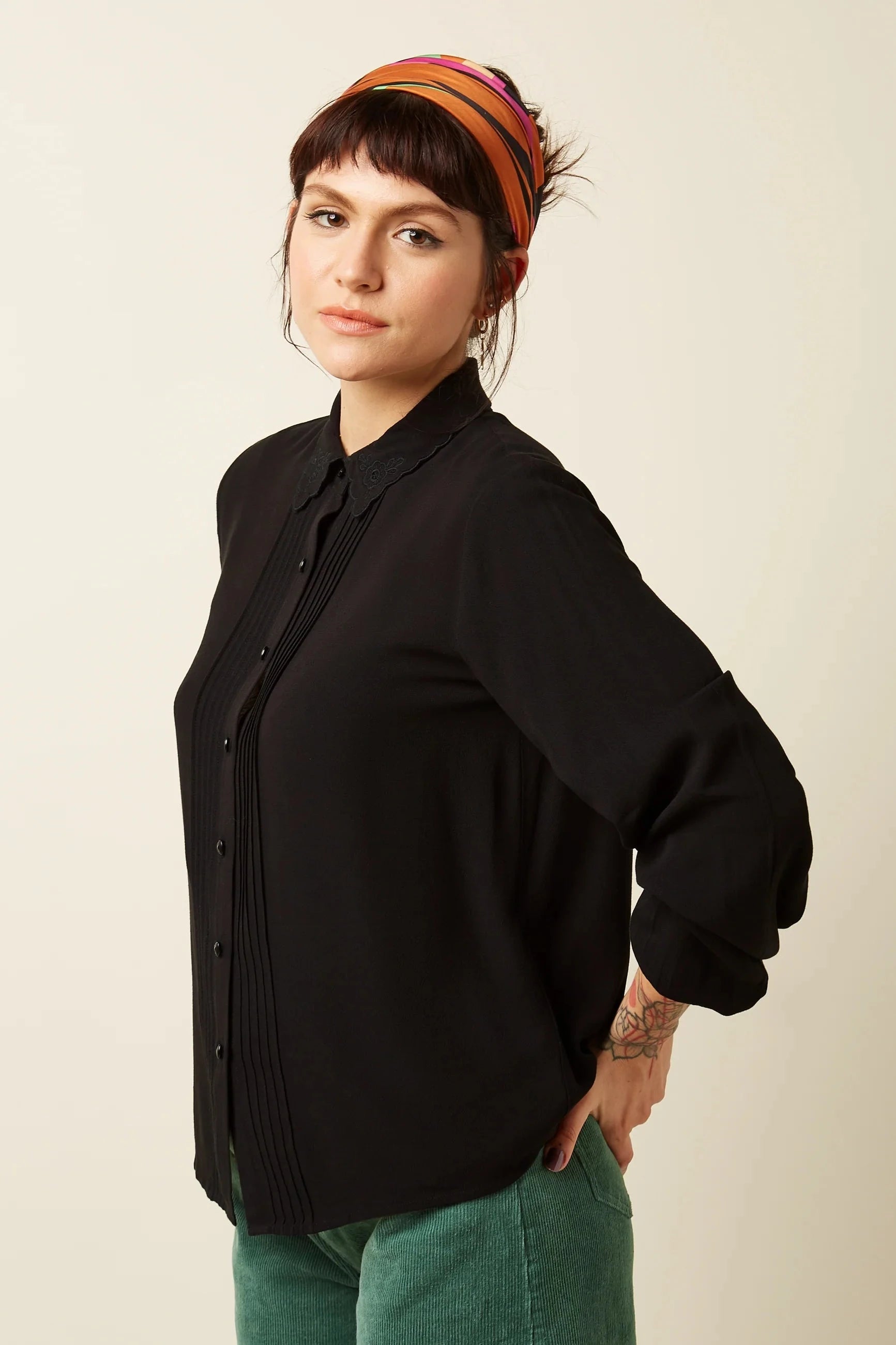 Alicia Skjorte i sort King Louie 