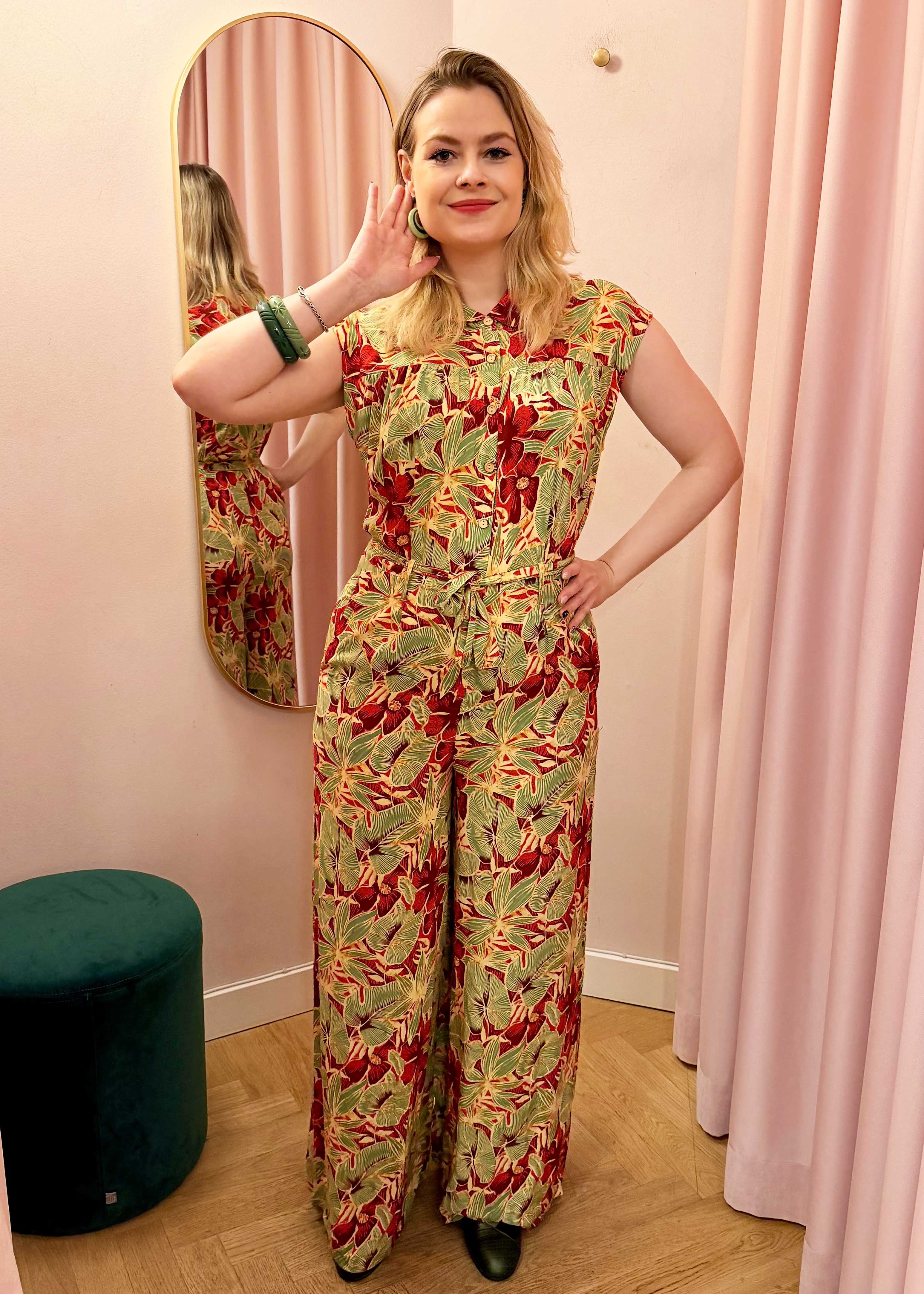 Amy buksedragt blomster print buksedragt King Louie 