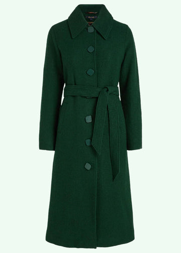 Arabella coat in dark green