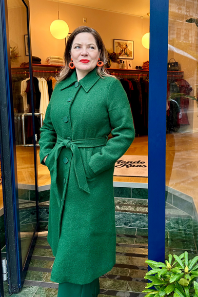 Arabella coat in dark green