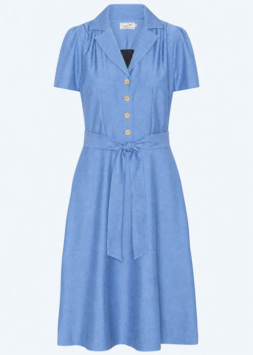Betty short-sleeved shirt dress - light denim look