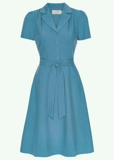 Betty skjortekjole i Air force blue skjortekjole Daisy Dapper 