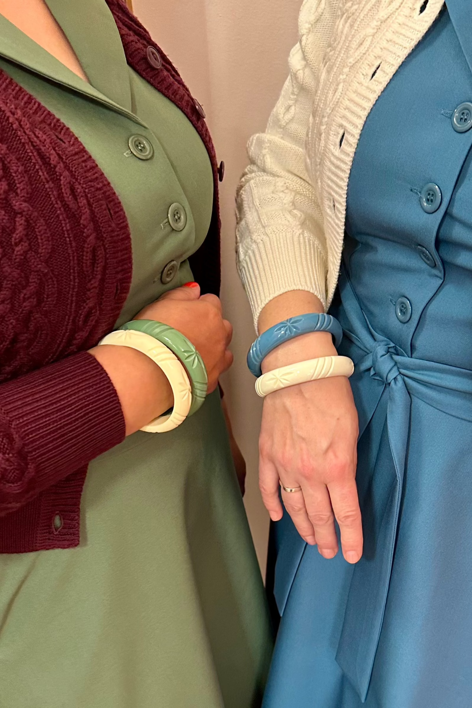 Betty skjortekjole i jadegrøn skjortekjole Daisy Dapper 