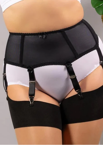 Black Boned Suspender Belt What Katie Did 