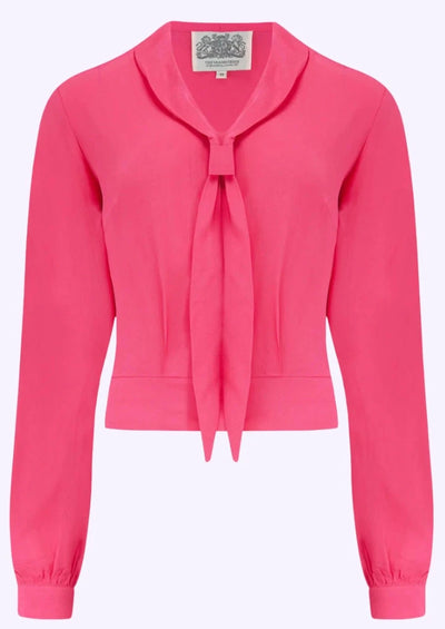 Bonnie langærmet skjorte i sailor stil i pink tøj Seamstress Of Bloomsbury 