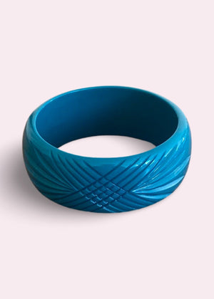 Bredt armbånd i vintage stil, Turkis Accessories Rock It Rosie 