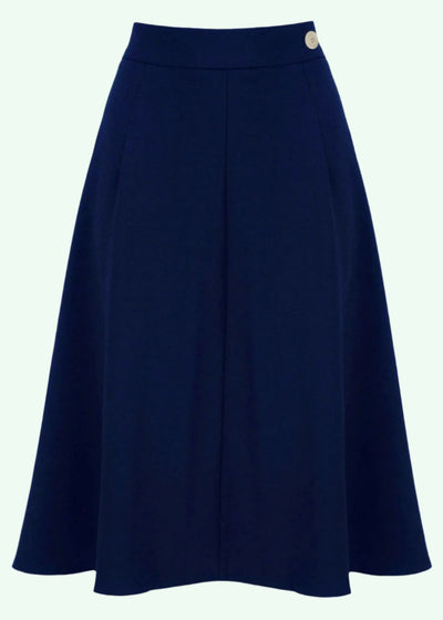 Classic A-line nederdel i navy aline nederdel Weekend Doll 