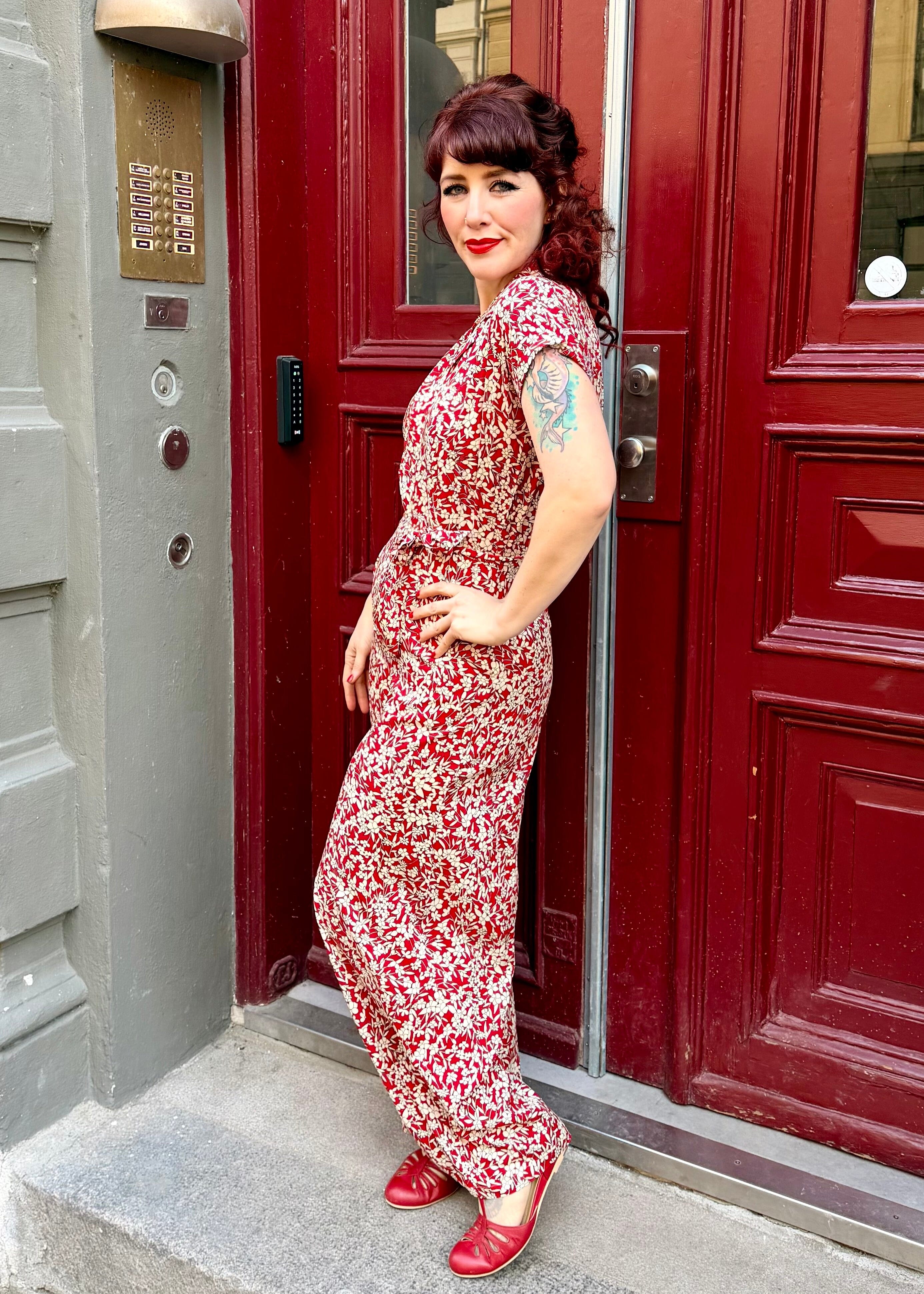 Daisy buksedragt i paradis print buksedragt King Louie 