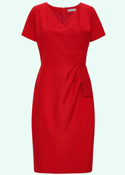 Daisy Dapper: Victoria pencil kjole i rød Daisy Dapper 