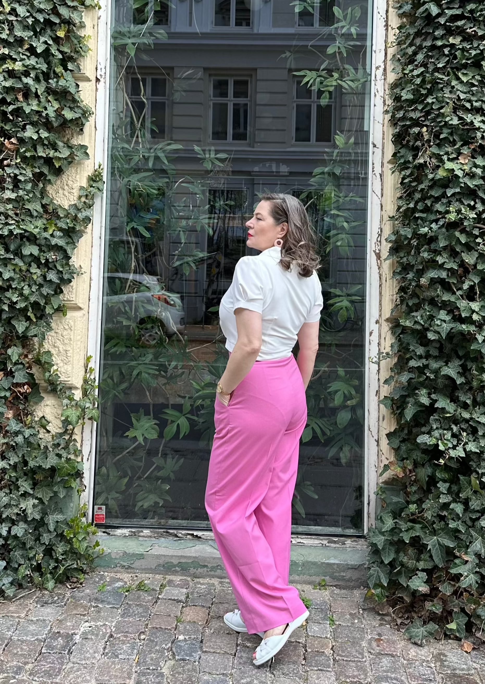 Daisy kortærmet skjorte i hvid tøj Daisy Dapper 