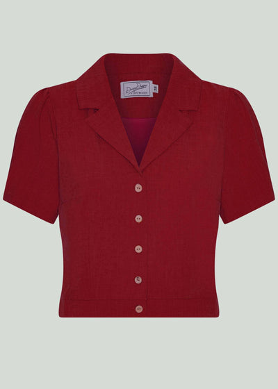 Daisy kortærmet skjorte - rød kortærmet skjorte Daisy Dapper 