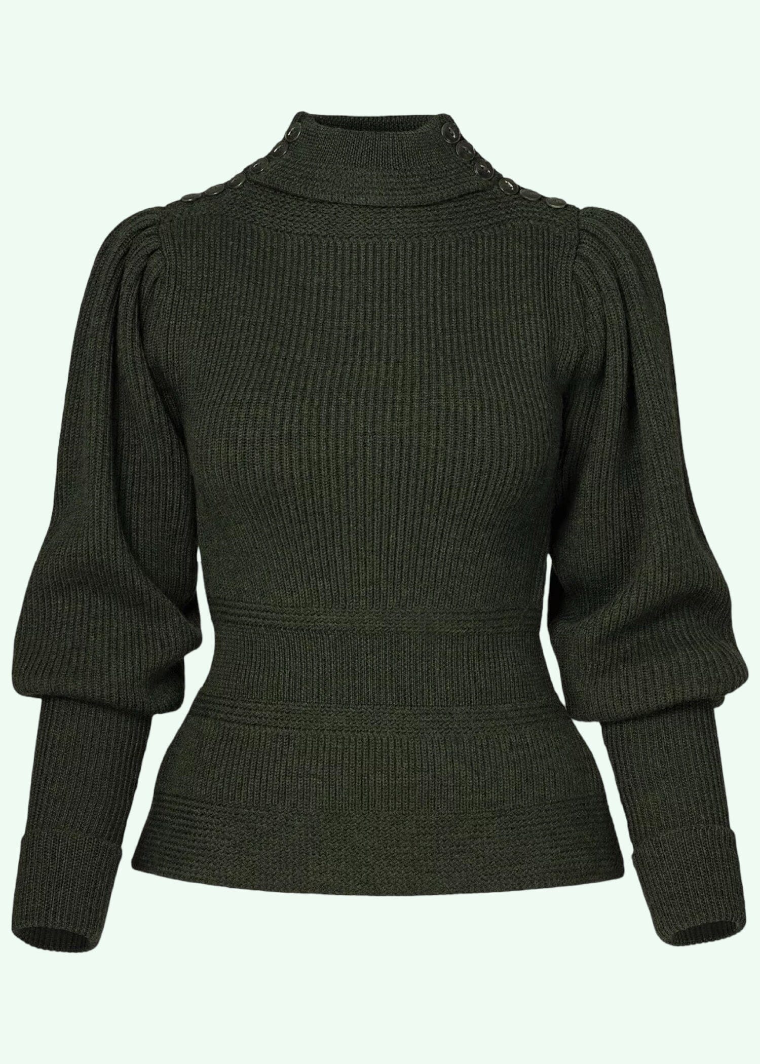 Edwardian Cycling Sweater in antique white merino wool from Emmy