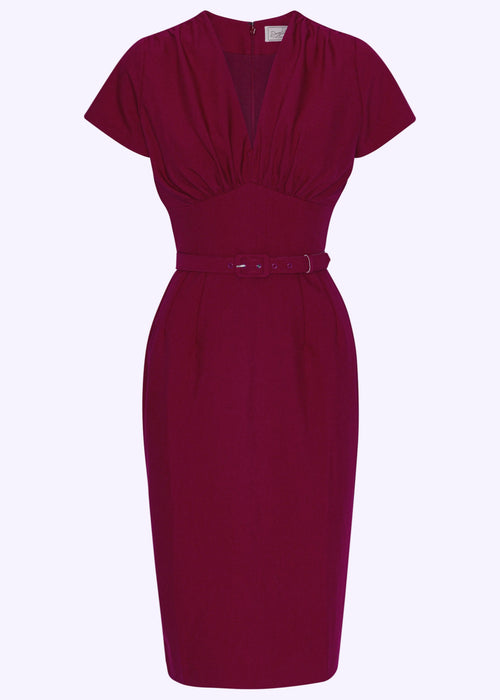 Holly pencil dress - berry