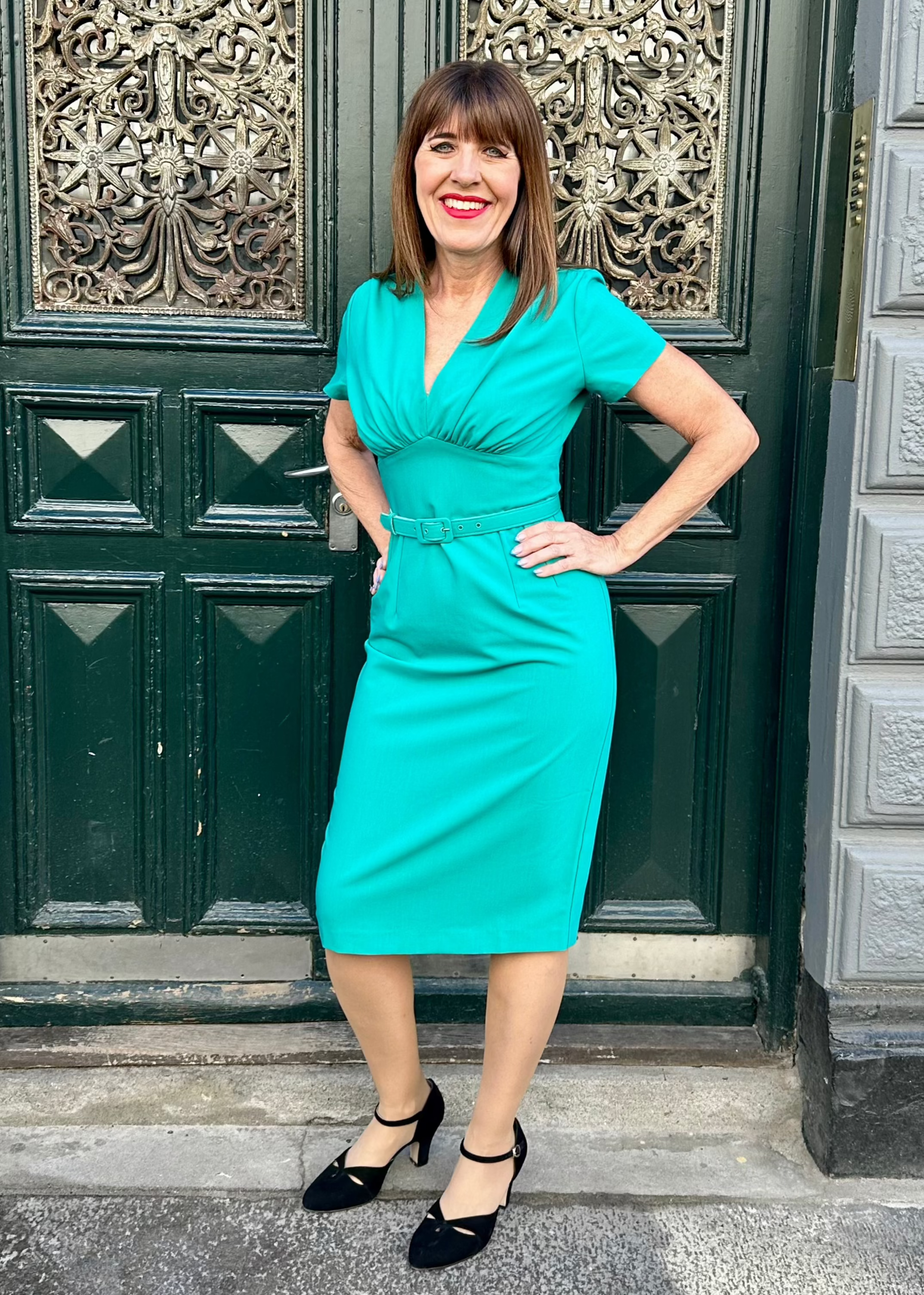 Holly pencilkjole i aqua grøn Kjoler Daisy Dapper 