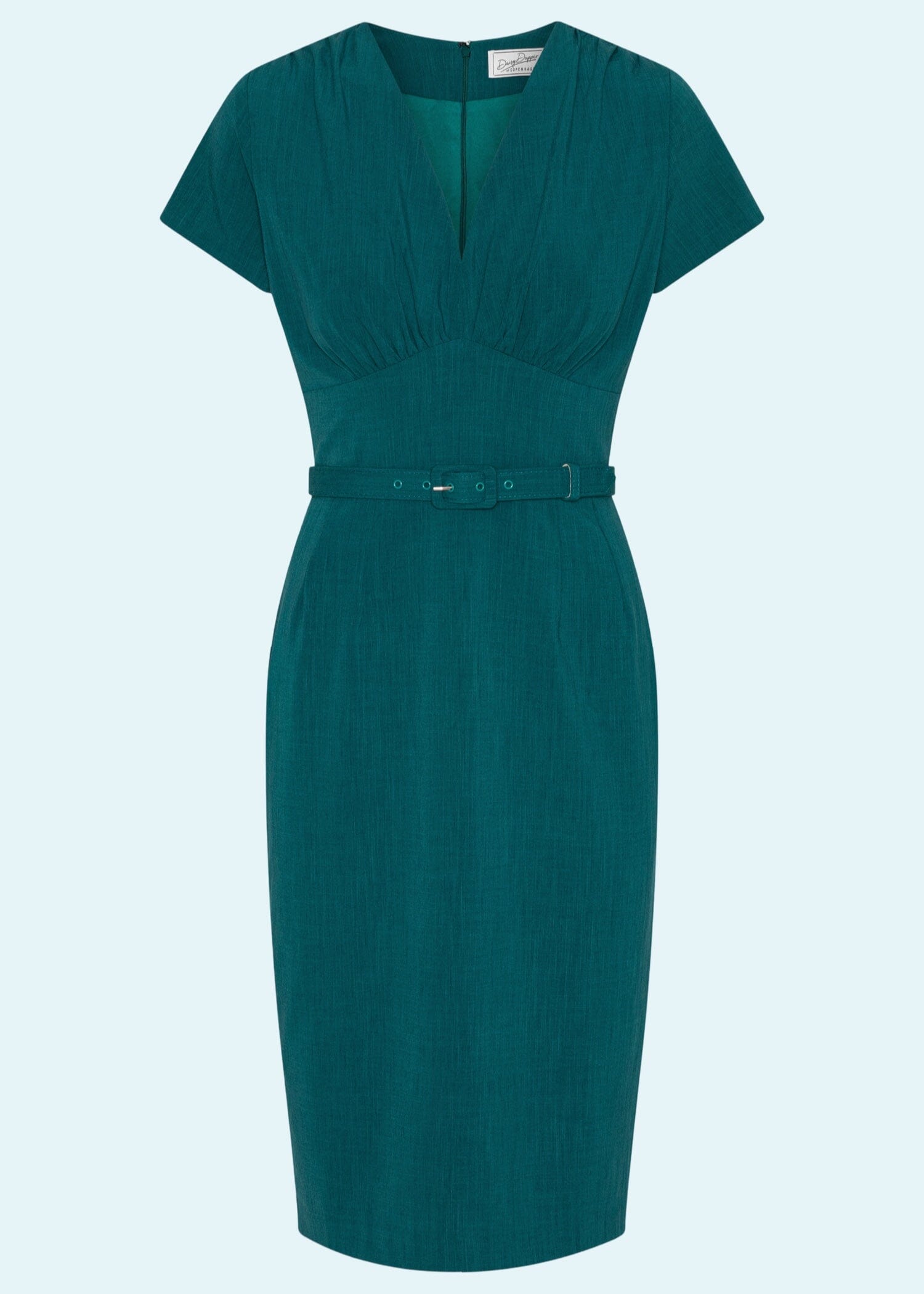 Holly pencilkjole i teal blå Kjoler Daisy Dapper 