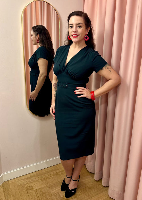 Holly pencil dress - dark green