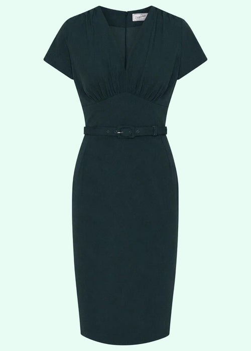 Holly pencil dress - dark green