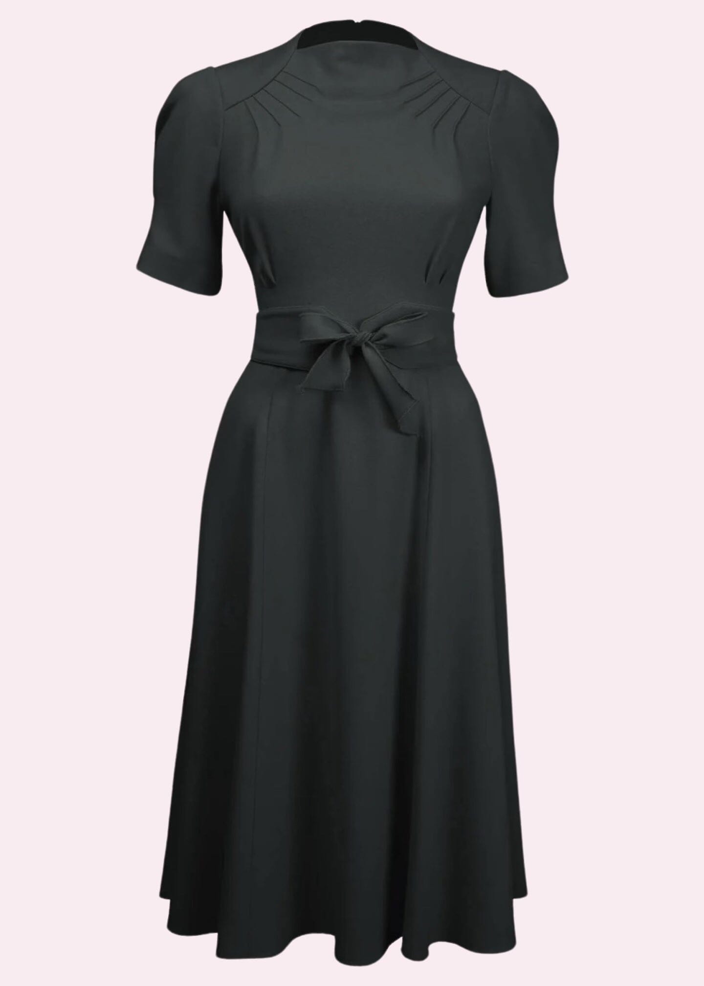 House of Foxy: Stanwyck 40'er stils kjole i klassisk sort House Of Foxy 