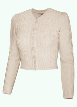 Ice Skater Cardigan - Antique white cardigan Emmy Design 