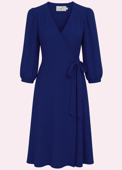 Jane wrap dress 3/4 sleeve - navy