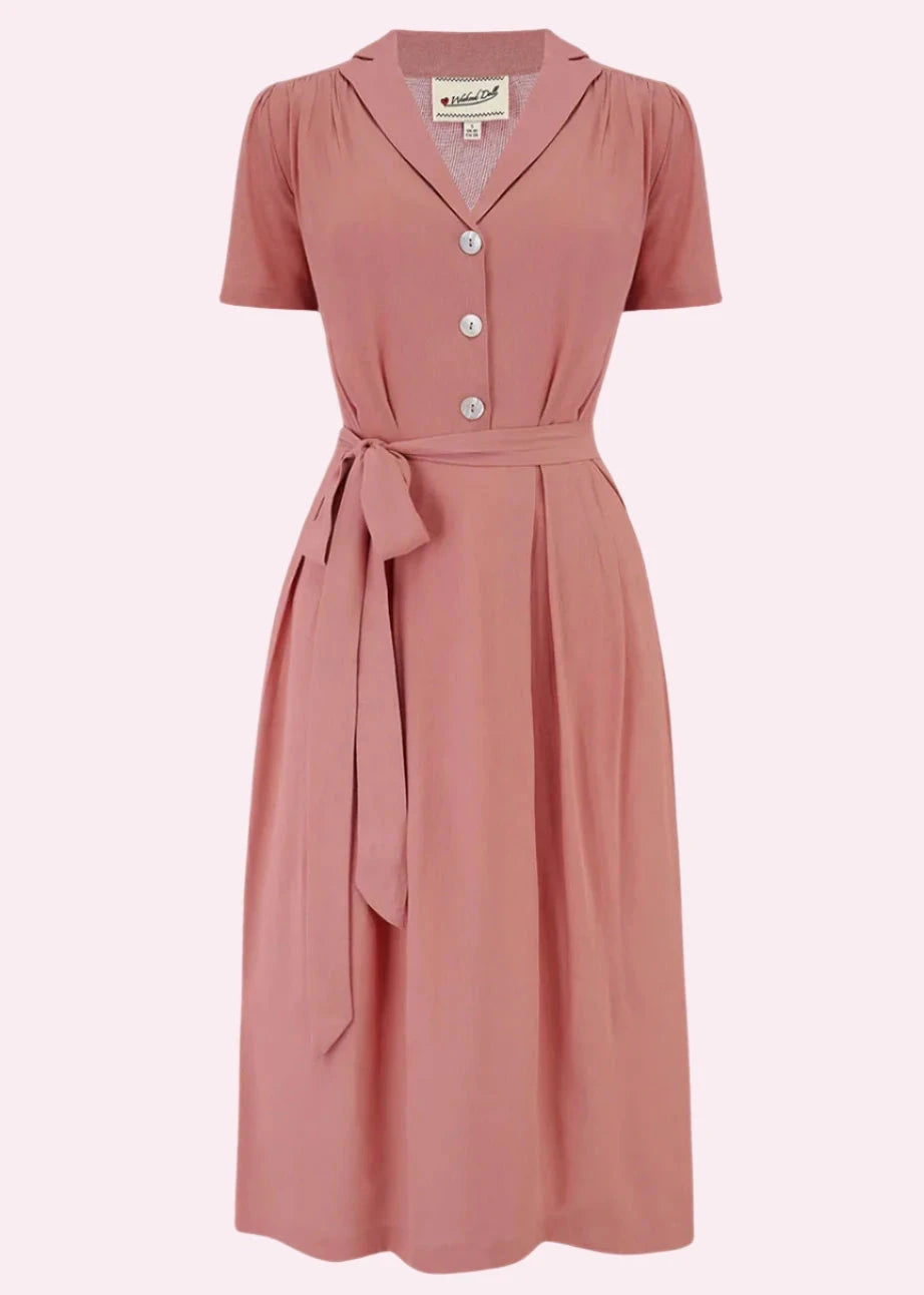 Katherine skjortekjole i rosa skjortekjole Weekend Doll 