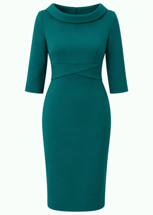 Kennedy pencil kjole - grøn pencil kjole Pretty Dress Company 