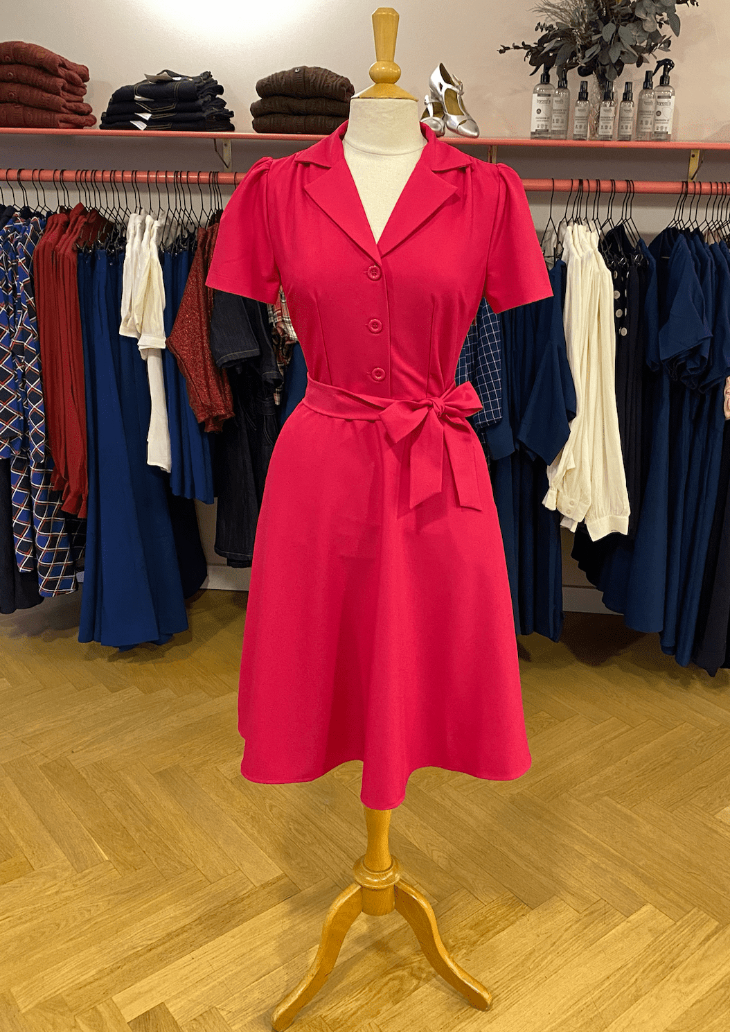 Klassisk Pink skjortekjole Daisy Dapper 