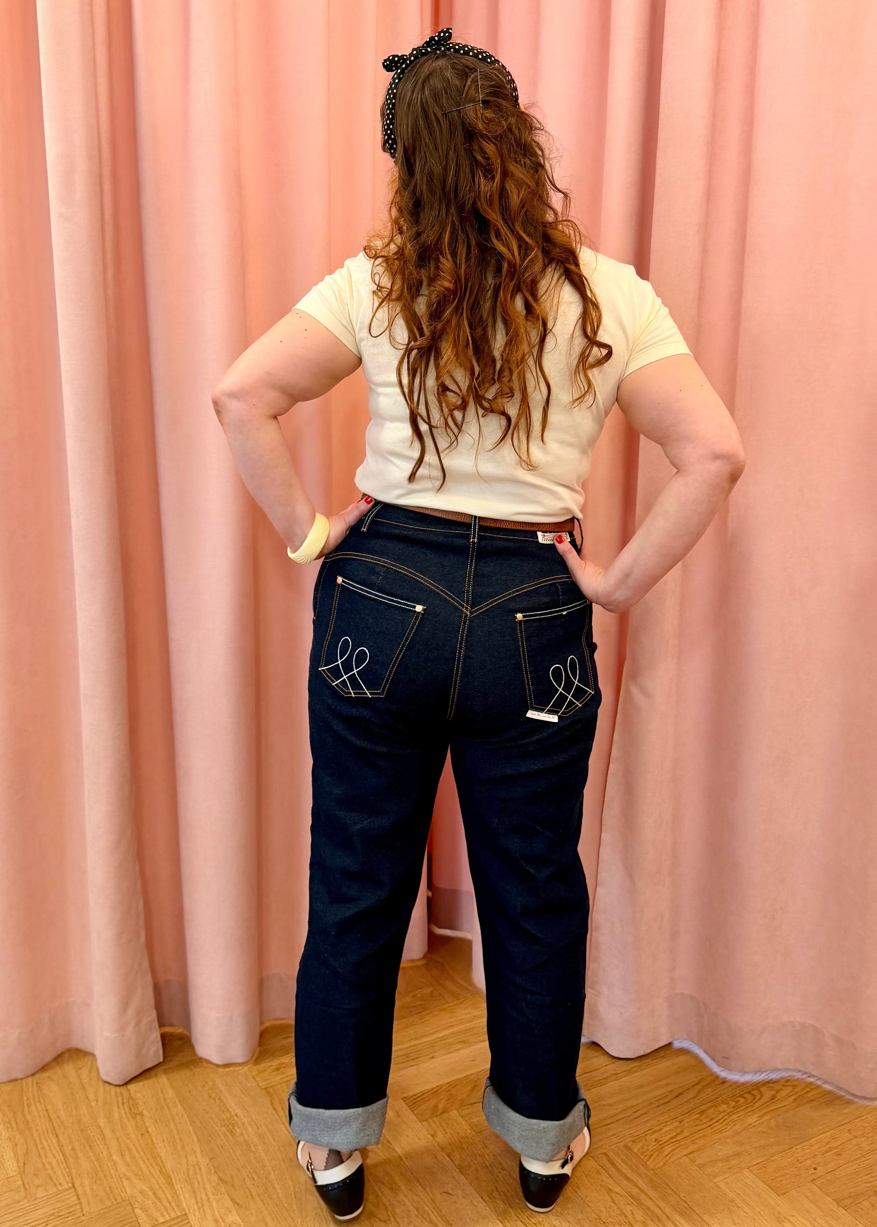 Le Wild Højtaljede jeans med brede ben - blå denim jeans Lady K Loves 