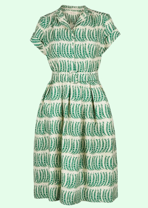 Louise Dress - Green Peas