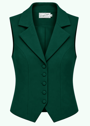 Marlene vest - mørkegrøn vest Daisy Dapper 