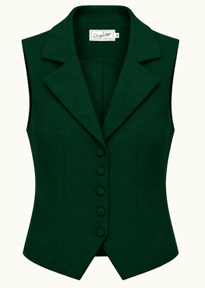 Marlene vest - mørkegrøn vest Daisy Dapper 