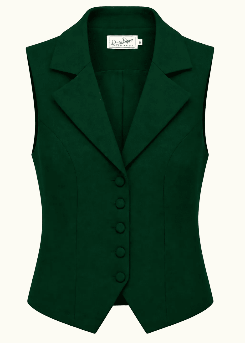 Marlene vest - mørkegrøn vest Daisy Dapper 