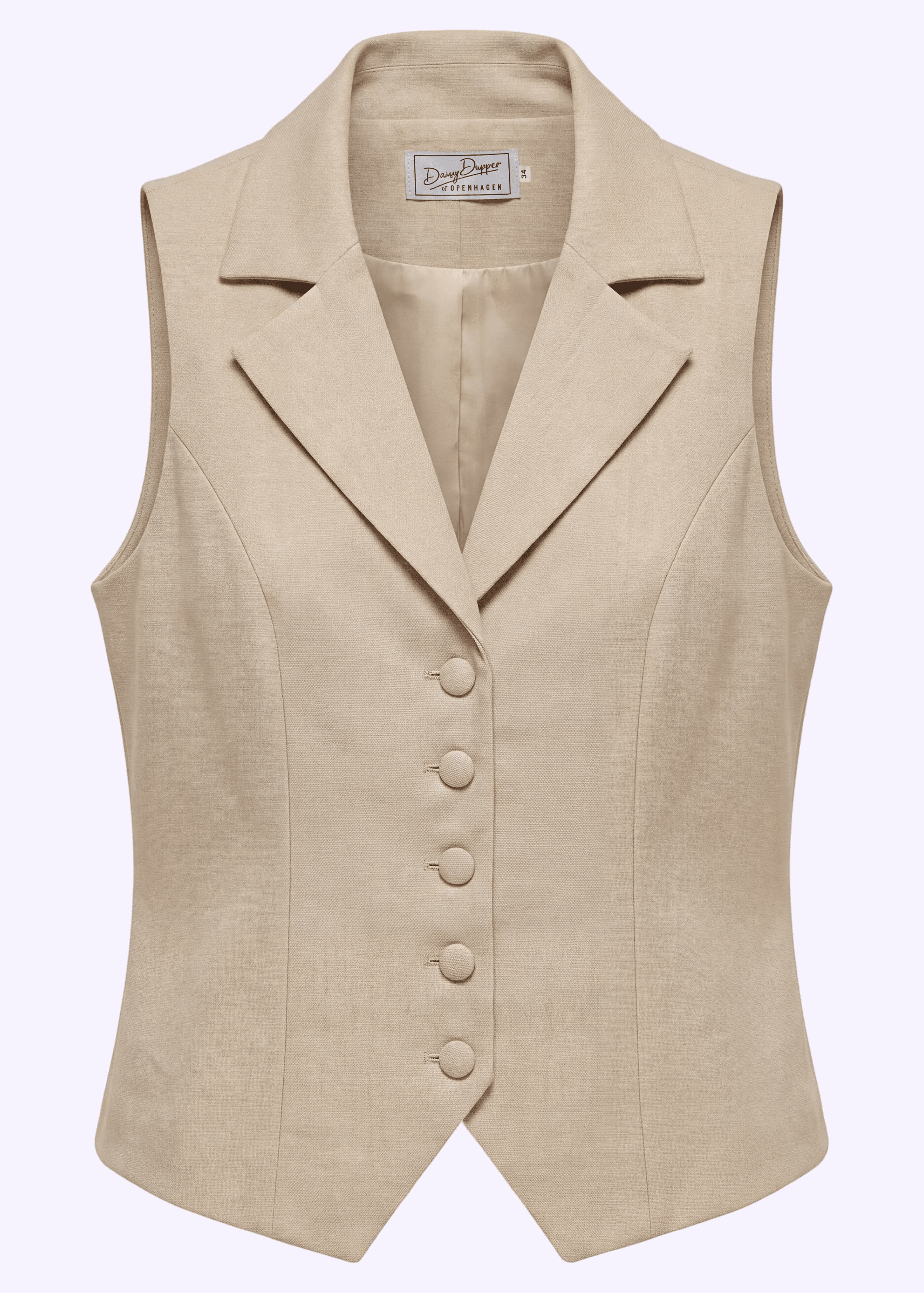 Marlene vest - sand vest Daisy Dapper 