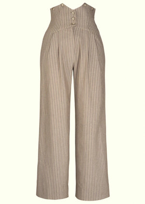 Miss Fancy Pants Slacks i taube nålestriber bukser Emmy Design 